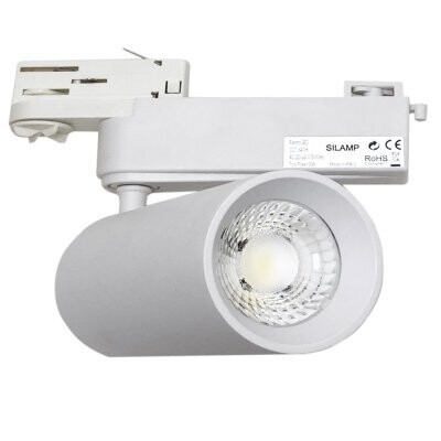 Spot LED Triphasé Blanc 40W 80° pour Rail BN