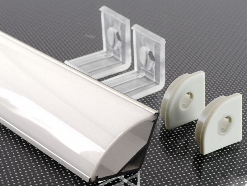 Profilé Angulaire Alu 1m diffuseur Blanc Opal