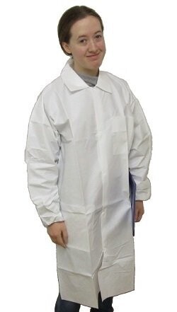 Microporous Lab Coats - elasticated cuffs - ETO sterilized (25 pcs)