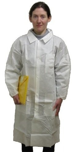 Disposable SMS Lab Coats With Pockets