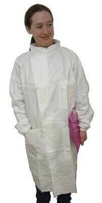 Microporous Howie Lab Coats, Knitted Cuffs, ETO sterilized