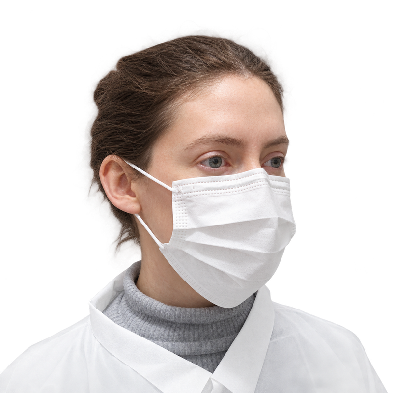 White Disposable Surgical Face Masks 3 Ply