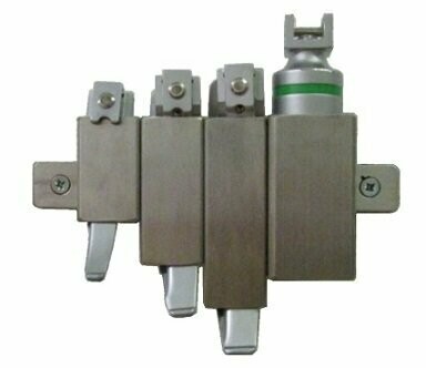 Veterinary Laryngoscope Set Holder Stainless steel Holder for Laryngoscope Macintosh Opticlar Vet Set