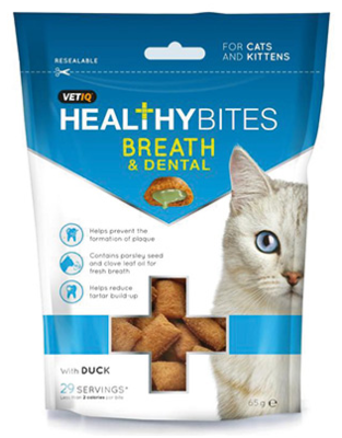 VetIQ Healthy Bites - Breath and Dental Cat &amp; Kitten 65g