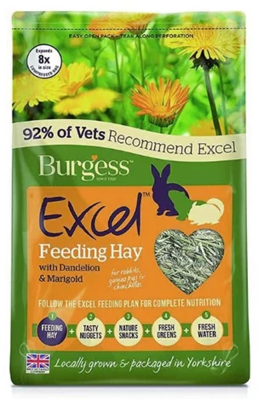 Burgess Excel Feeding Hay Dandelion &amp; Marigold 1kg
