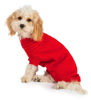 Ancol Cable Knit Jumper Red