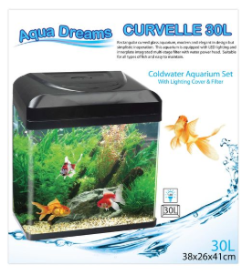 Aquadreams Curvelle Coldwater Aquarium - 30 Litres