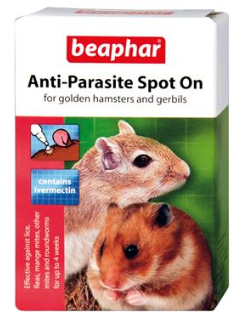 Beaphar Anti-Parasite Spot On for Syrian Hamsters &amp; Gerbils - 2pk