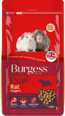 Burgess Excel Rat Nuggets - 1.5kg