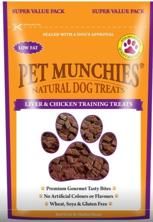Pet Munchies Chicken &amp; Liver Training Treats - 50g