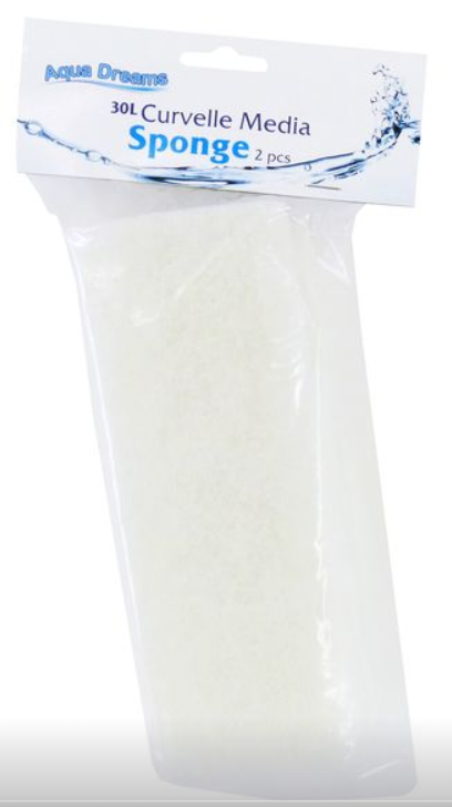 Aquadreams Curvelle 30L Filter Media Sponge - 2pk