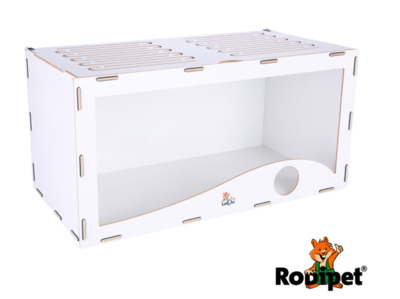 Rodipet® LaOla® XXL Nagarium - 120 x 50 x 60cm + FREE Trixie Multichamber Hide