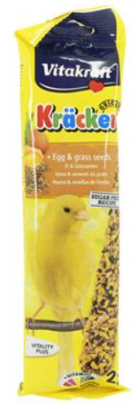 Vitakraft Egg &amp; Grass Seeds Canary Sticks - 2pk