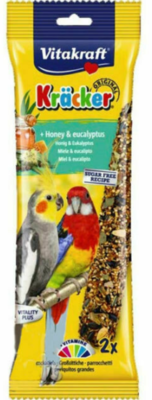 Vitakraft Honey &amp; Eucalyptus Parakeet Sticks - 2pk