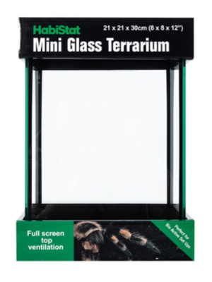Habistat Mini Glass Terrarium - L20 x D20 x H30cm (8 x 8 x 12&quot;)