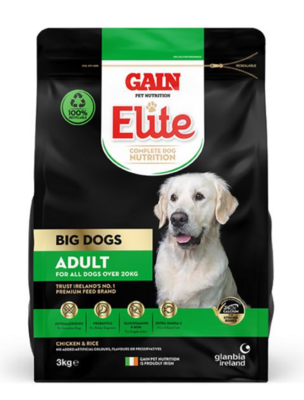 Gain Elite Big Dogs Adult - 3kg