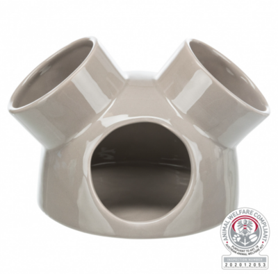 Trixie Ceramic House with Three Entrances - Large