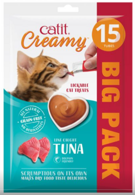 Catit Creamy Treats Tuna - Value Pack 15pk