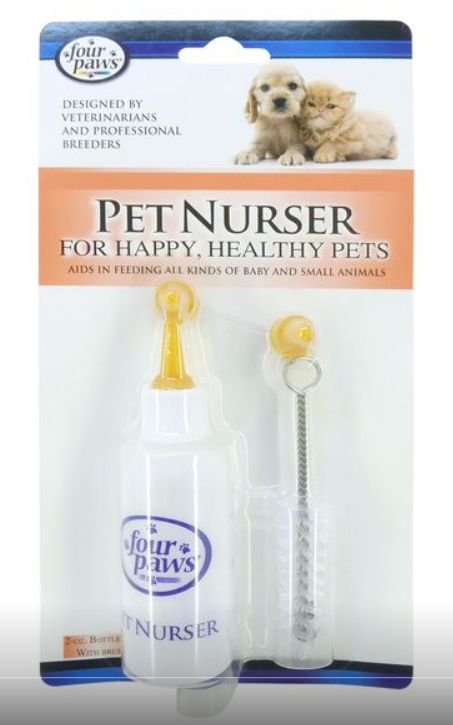 Pet Nurser 2oz Feeding Bottle with Cleaning Brush
