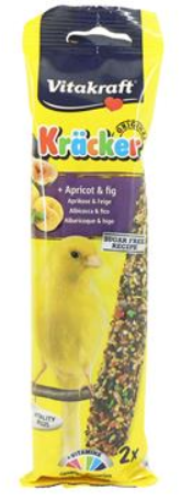 Vitakraft Apricot &amp; Fig Canary Sticks - 2pk