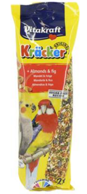 Vitakraft Almond &amp; Fig Cockatiel &amp; Parrot Sticks - 2pk