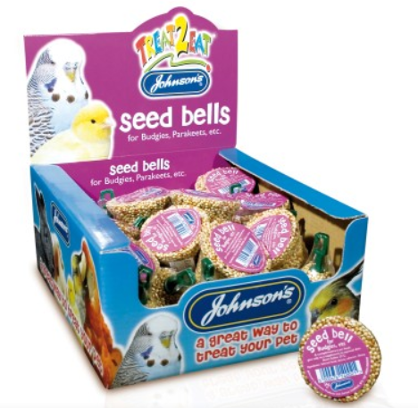 Johnson&#39;s Budgie &amp; Parakeet Seed Bells 34g - 1pc