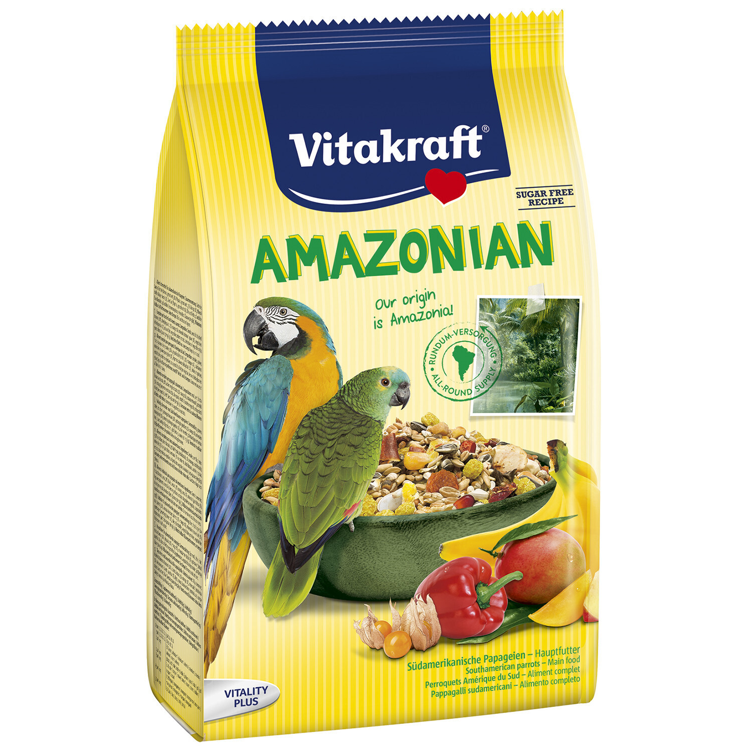 Vitakraft Amazonian Parrot &amp; Parakeet Food - 750g