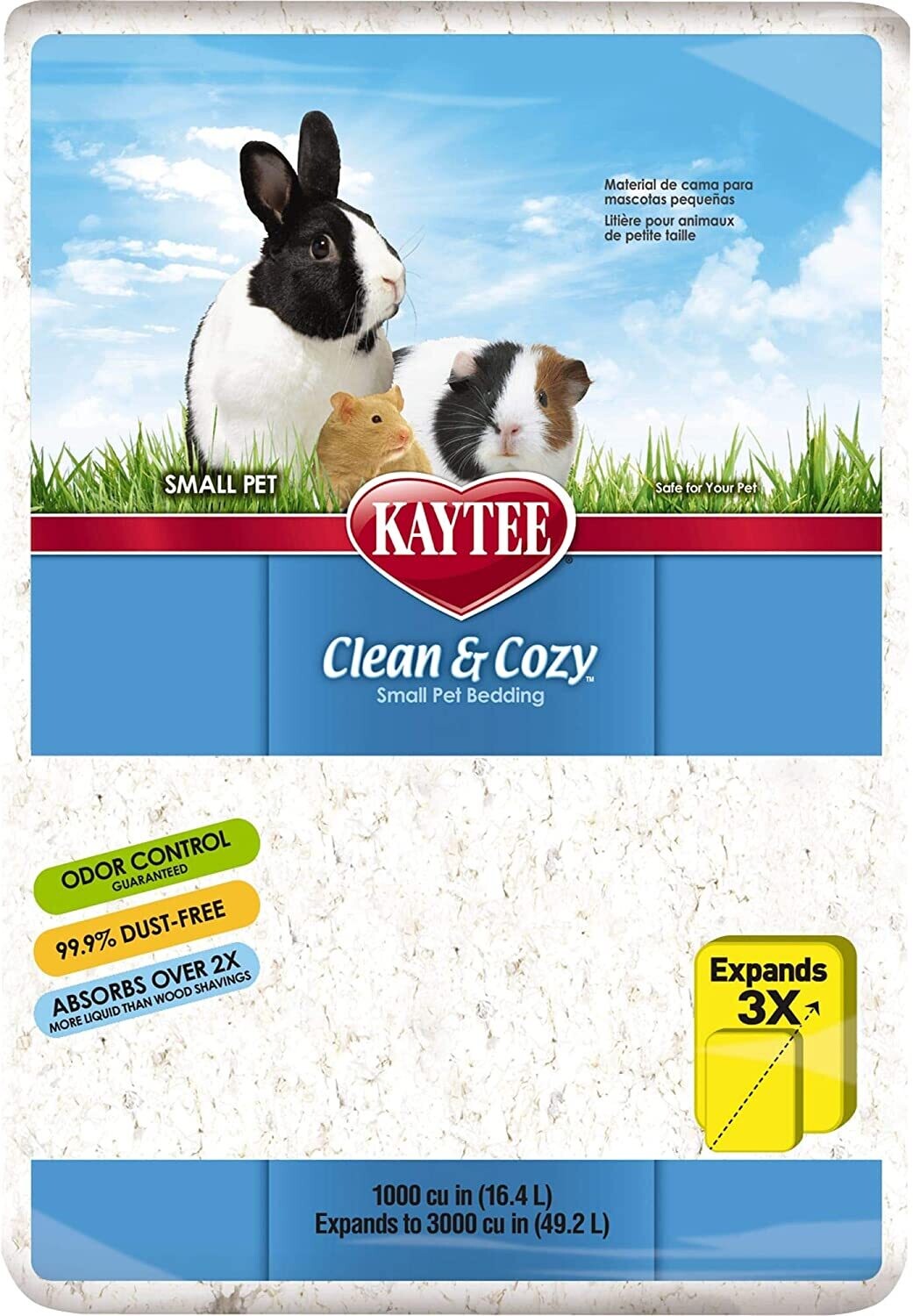 Kaytee Clean &amp; Cosy Bedding 49.2L - White