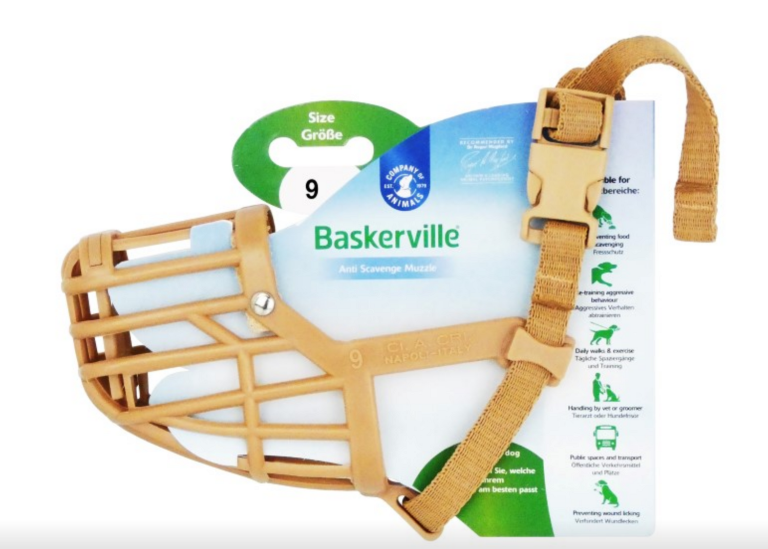 Company of Animals Baskerville Classic Muzzle - Size 9