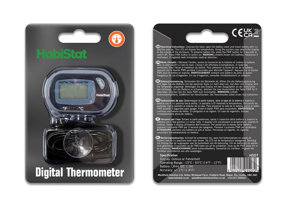 HabiStat Digital Thermometer with Probe