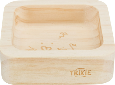 Trixie Wooden Small Animal Bowl - 60ml 8 x 8cm