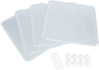 Trixie Indoor Rabbit/Guinea Pig Enclosure Extension Elements - 4 Panels with Fixing Accessories