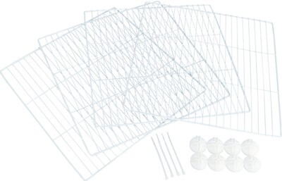 Trixie Indoor Rabbit/Guinea Pig Enclosure Extension Elements - 4 Panels with Fixing Accessories