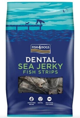 Fish4Dogs Dental Sea Jerky Fish Strips - 100g