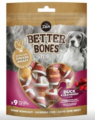 Zeus Better Bones Duck &amp; Cranberry Wraps - 9pk