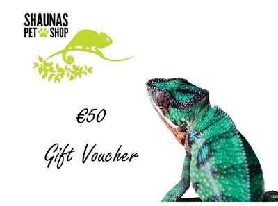 €50 Gift Voucher for Shauna&#39;s Petshop - Instore Shopping Only