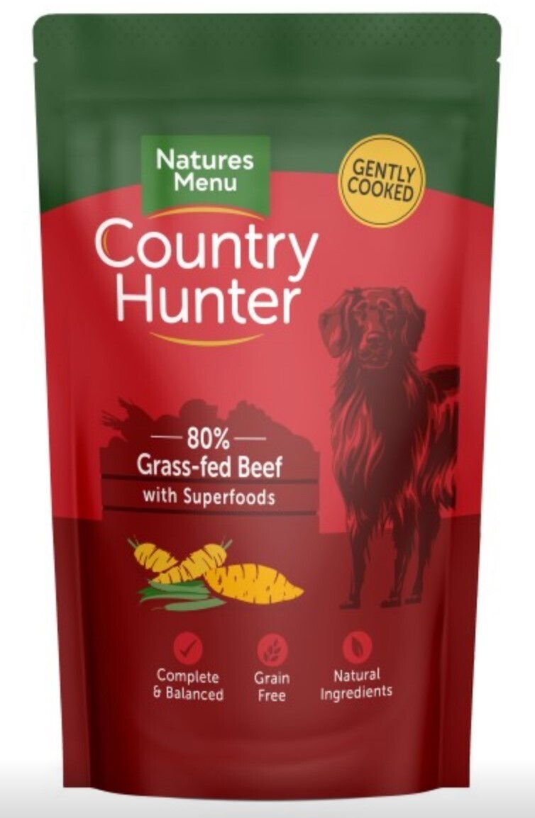 Nature&#39;s Menu Country Hunter 80% Grass-Fed Beef 150g