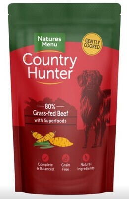 Nature&#39;s Menu Country Hunter 80% Grass-Fed Beef 150g