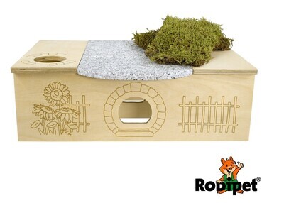 Rodipet® ʄʋʀɬɨɴɡ Dwarf Large Multi-Chamber Hide with Plate Moss
