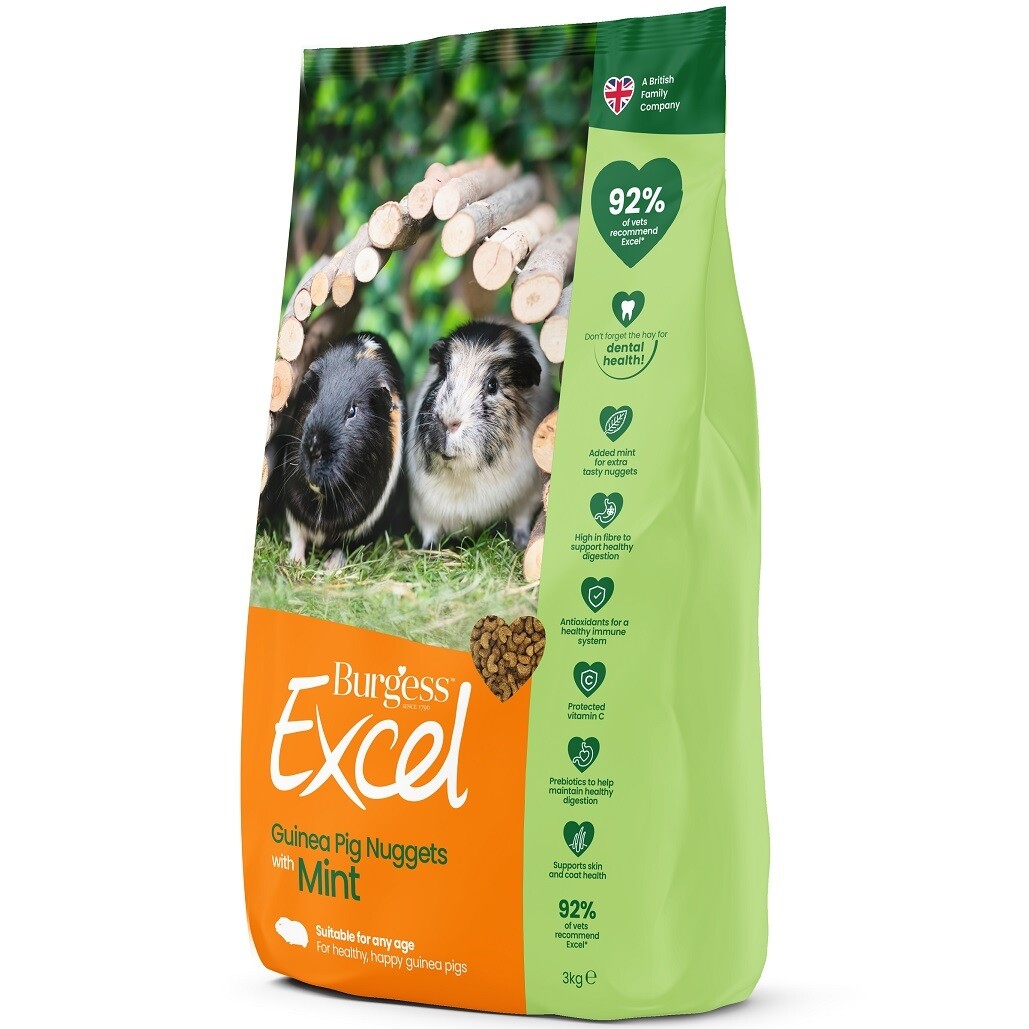 Burgess Excel Guinea Pig Nuggets with Mint - 1.5kg