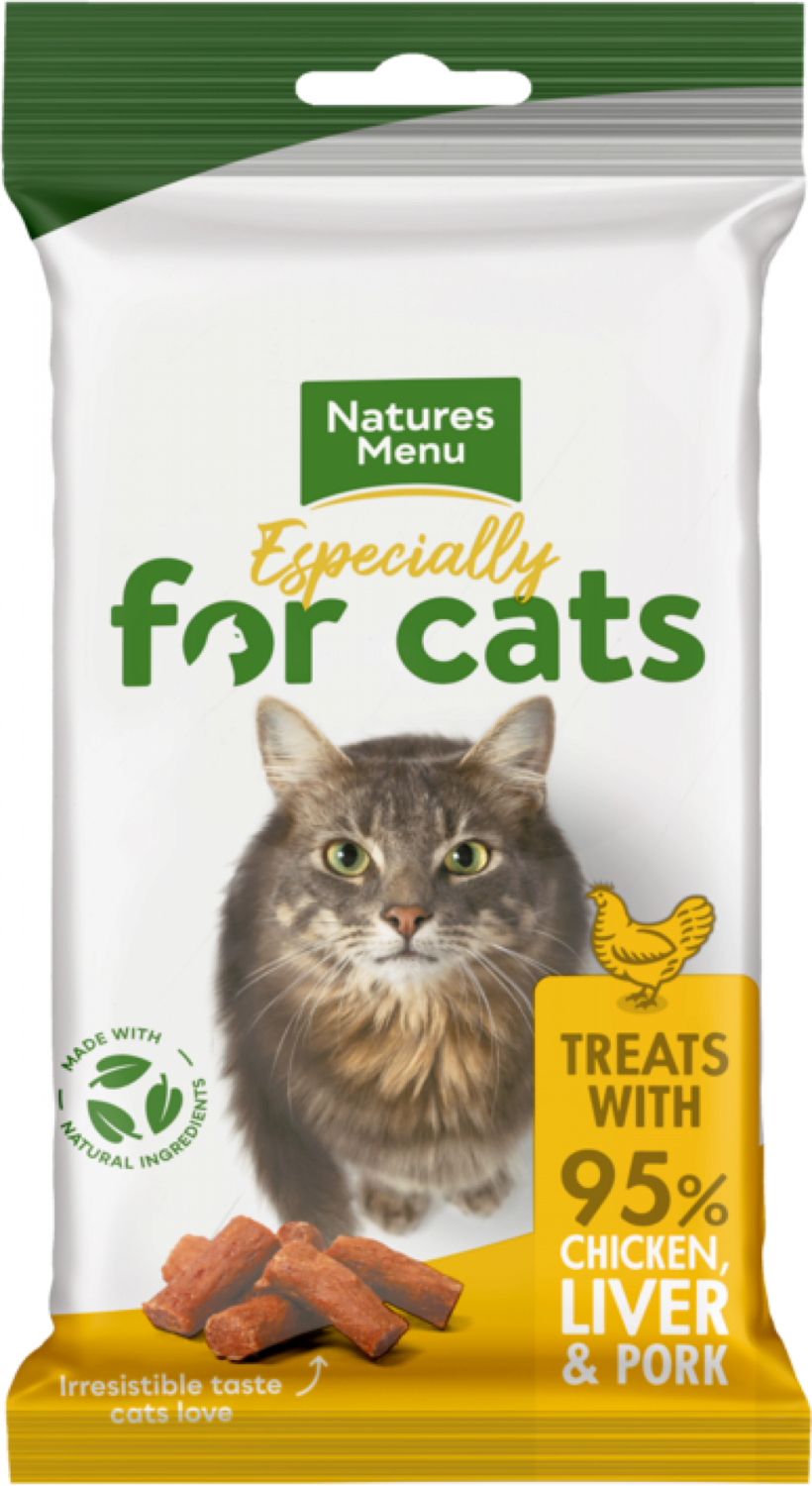 Nature&#39;s Menu Cat Treats Chicken Liver &amp; Pork - 60g