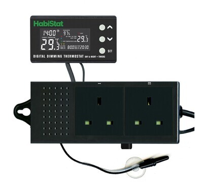 HabiStat Digital Dimming Thermostat Day/Night Timer 600 Watt