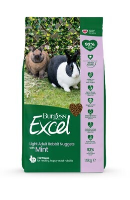 Burgess Excel Rabbit Nuggets with Mint Light - 1.5kg