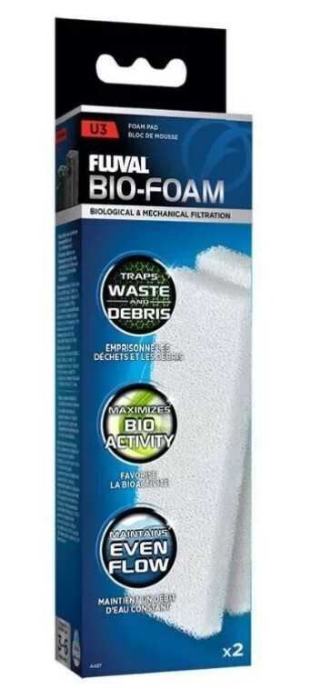 Fluval U3 Bio-Foam Filter Foam Pad - 2pk