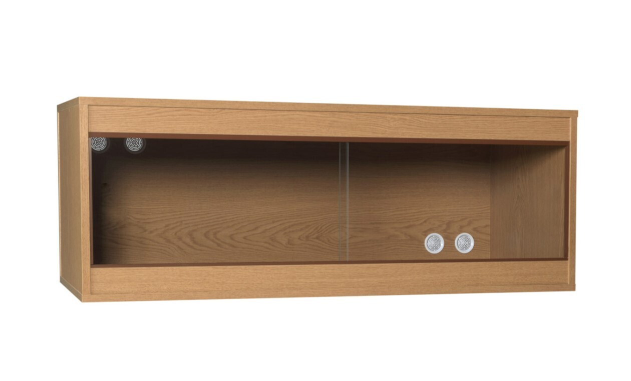 HabiStat Wooden Vivarium 122 x 46 x 46cm (4ft) - Oak