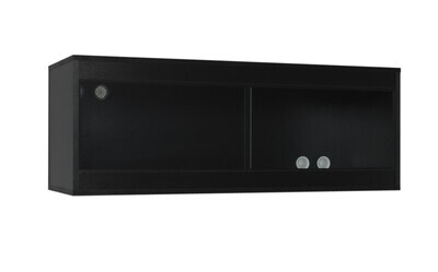 Monkfield Standard Wooden Vivarium - Black 122 x 46 x 46cm