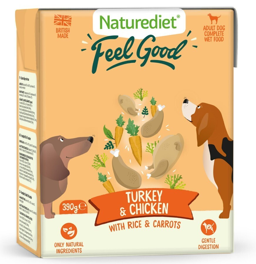 NatureDiet Feel Good Turkey &amp; Chicken - 390g