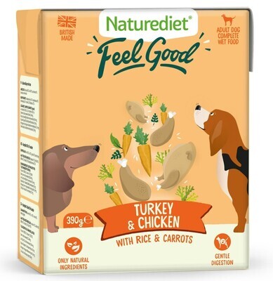 NatureDiet Feel Good Turkey &amp; Chicken - 390g