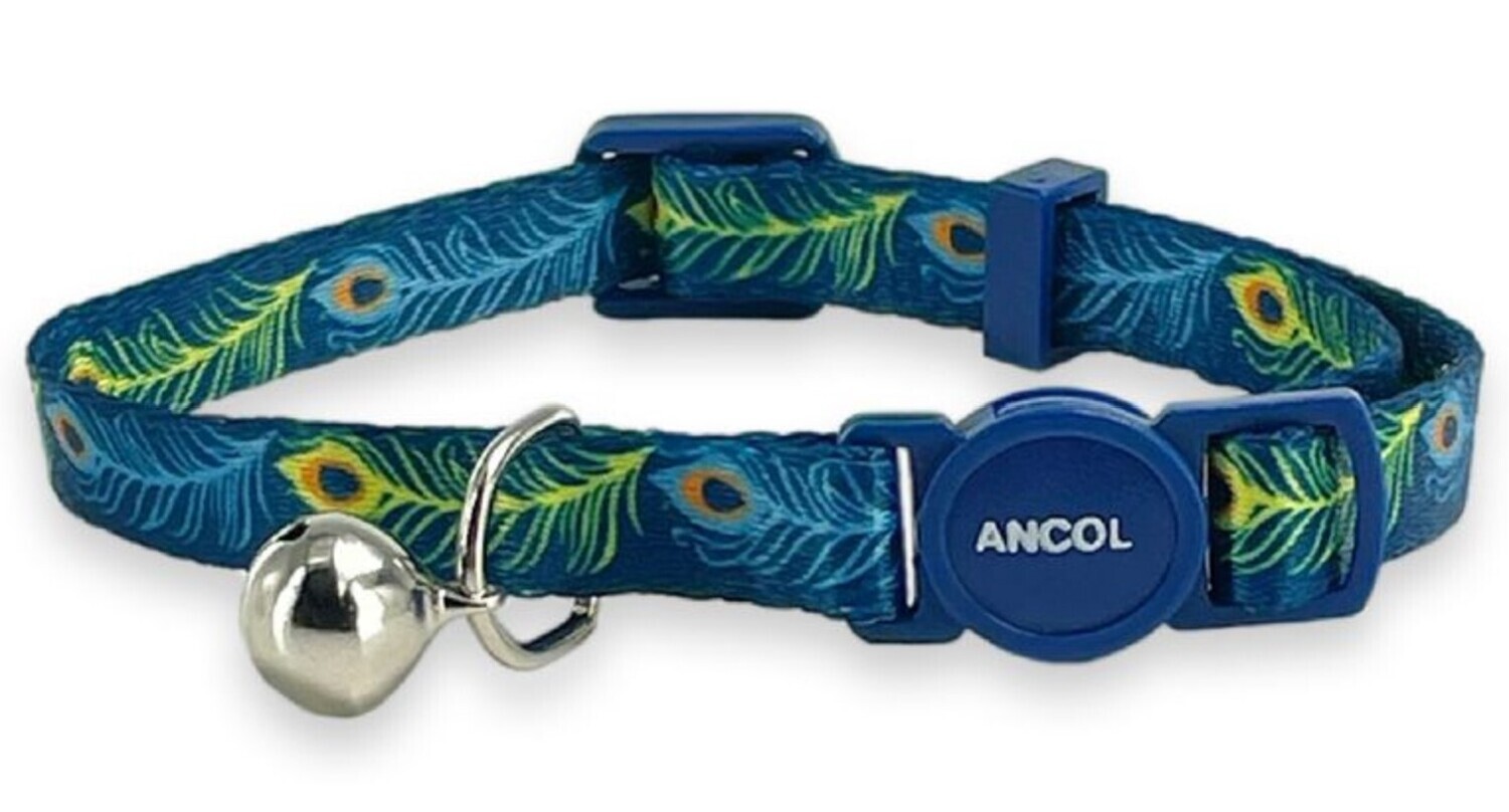 Ancol Peacock Feather Cat Collar