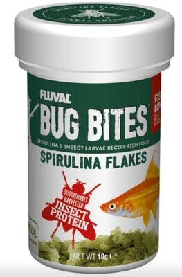 Fluval Bug Bites Spirulina Flakes - 18g